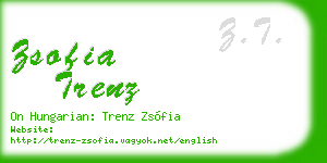 zsofia trenz business card